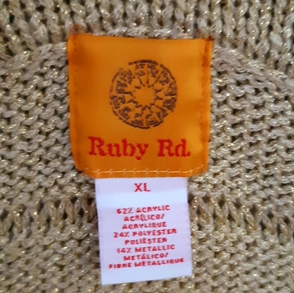 Ruby Rd. Jeweled Knit Sweater - Picture 5 of 8